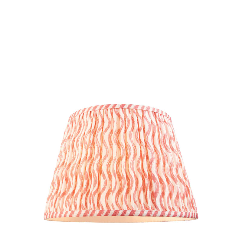 Ripple Lamp Shade, 24cm H x 25cm W x 35cm D, Pink