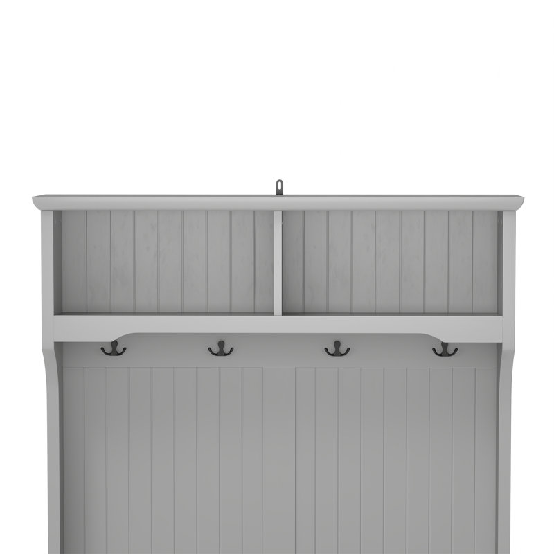 3-In-1 Hallway Hall Tree With 2 Storage Drawer And 4 Coat Rack