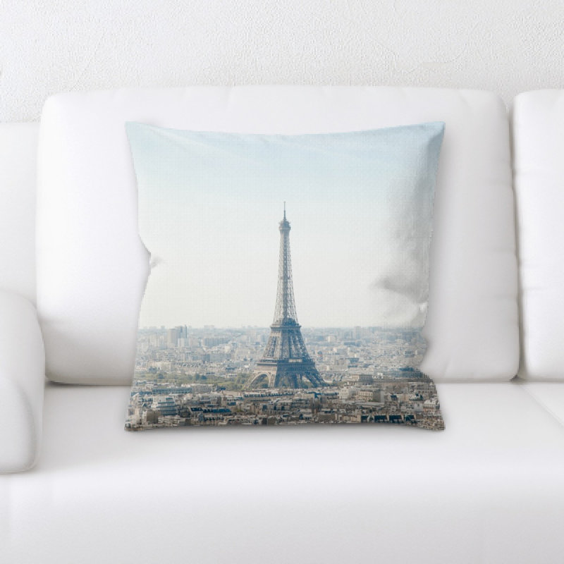 Coussin décoratif en tour eiffel