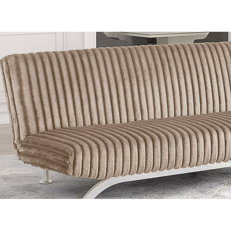 Canapé-lit futon de style contemporain, Taupe