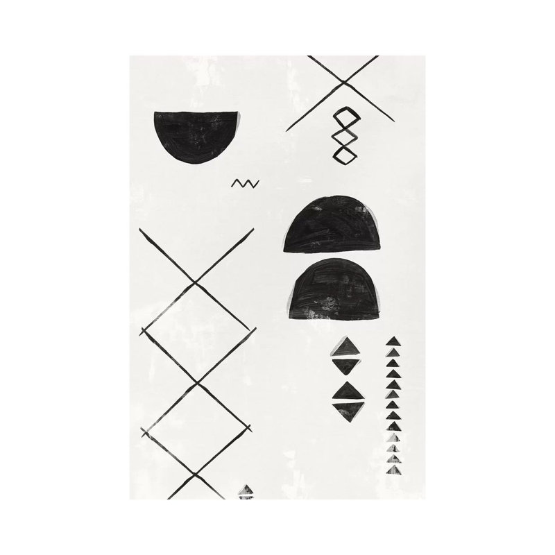 «African Motifs I» par Isabelle Z - reproduction d'art, H 60 po x l 40po x P 1,5 po, Aucun mat, Toile tendue