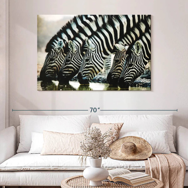 Brampt Scheveningen Zebras, 32" H x 48" W