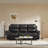 Breathable Fabric Power Reclining Sofa With Drop Down Table-808927795