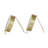 Modern & Contemporary Analog Quartz Movement / Crystal Tabletop Clock in Gold