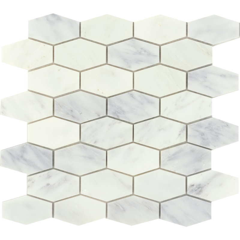 Marble Wf Winter Frost 12 in. x 12 in. Polished Marble Floor and Wall Tile (10.18 sq. ft./Case)