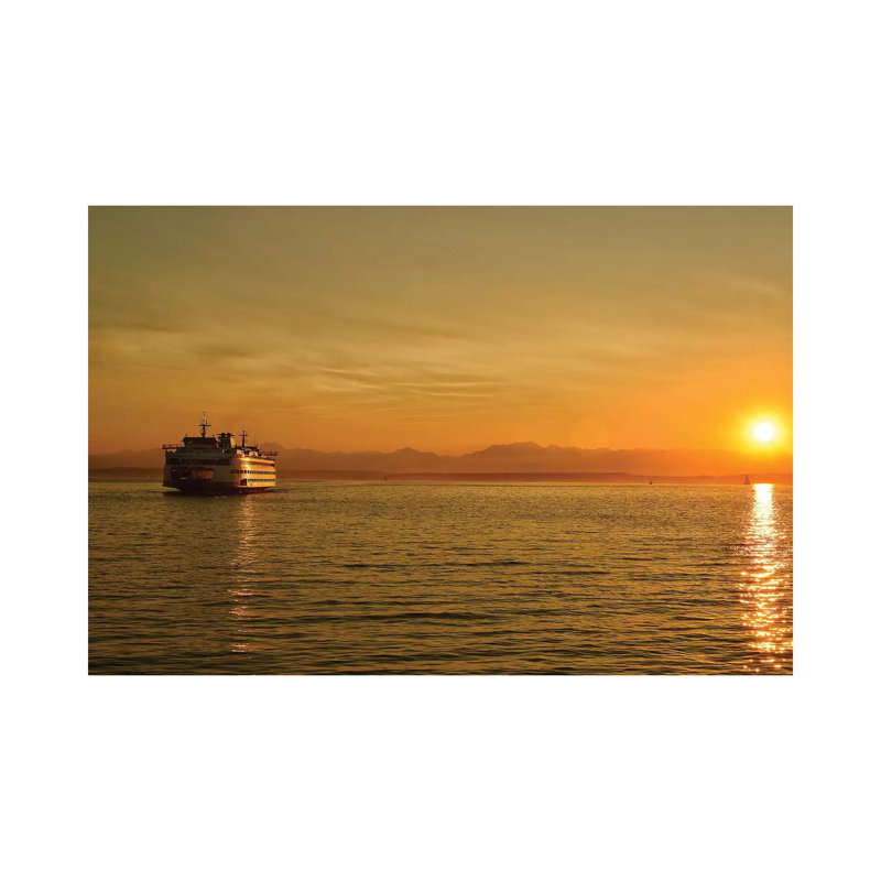 Bainbridge Ferry 1 Piece Wrapped Canvas Wall Art, 20.32cm H x 30.48cm W x 1.91cm D