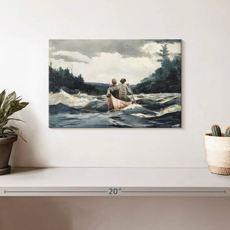 Mehar Canoe In Rapids, H 8 po x l 12 po