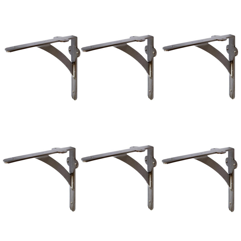 Hammer & Tongs - Iron Shelf Bracket - D205mm - Raw