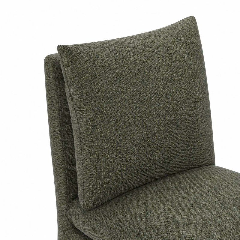 Chaise rembourrée Bobbi, Tweed chanvre Nathan