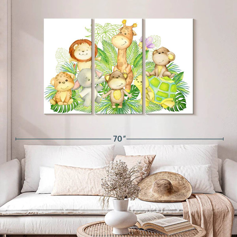 Ashelle Jungle Nursery, 32" H x 50" W