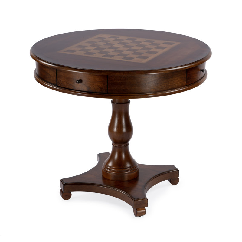 34" Chess Table, Light Brown