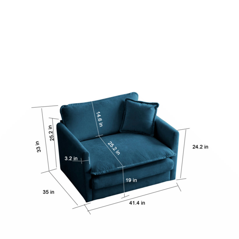 Elyah Upholstered 111.5'' Sofa
