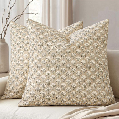 Coussin floral avec housse de coussin unisexe Retros