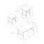 Ensemble de table, ensemble 3 pièces, café, bout, côté, décor, salon, stratifié, transitionnel-1551118572