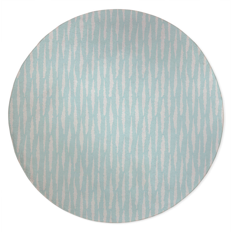 Scar Play Non-Slip Outdoor Rug, Round 5'