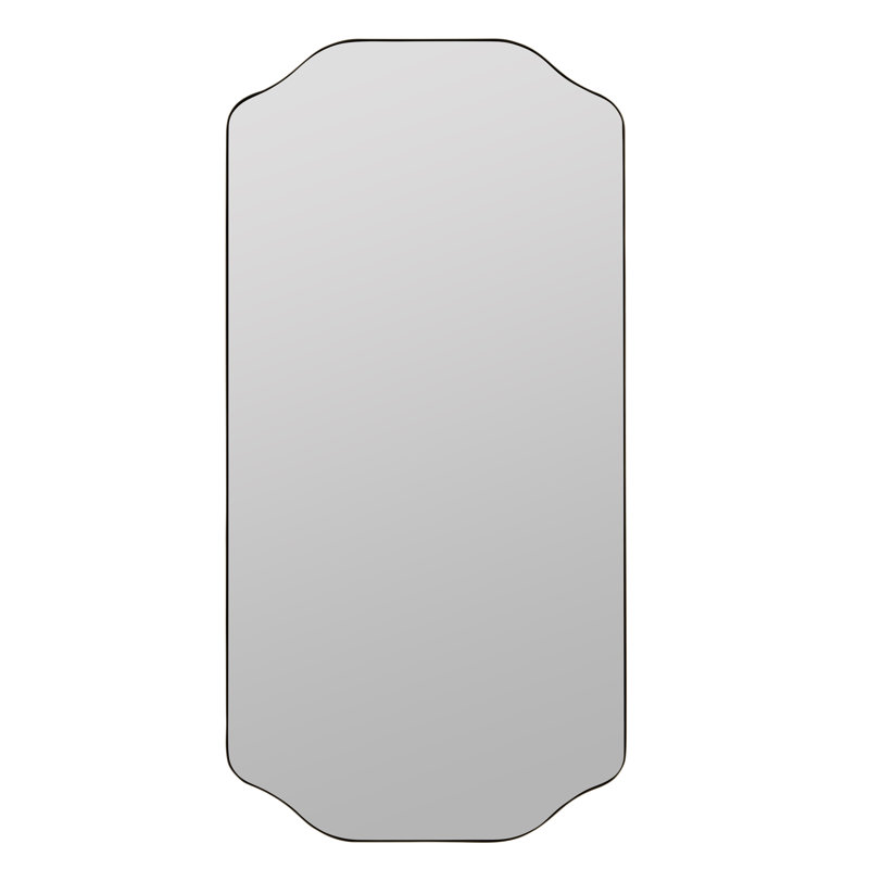 Large Henry Gold Wall Mirror, Black