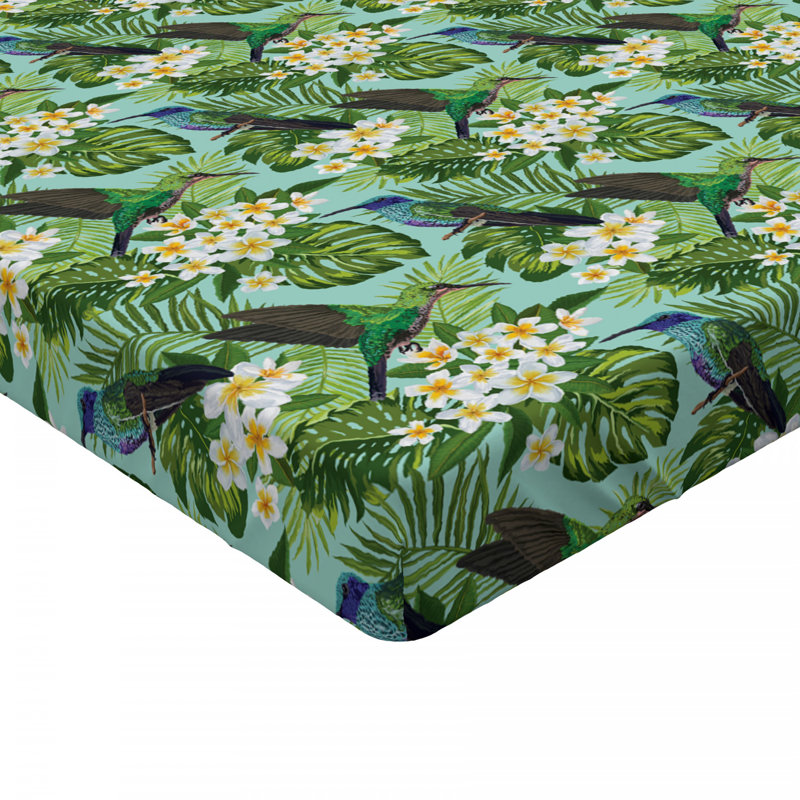 Microfiber Floral Fitted Sheet, Full Fitted Sheet