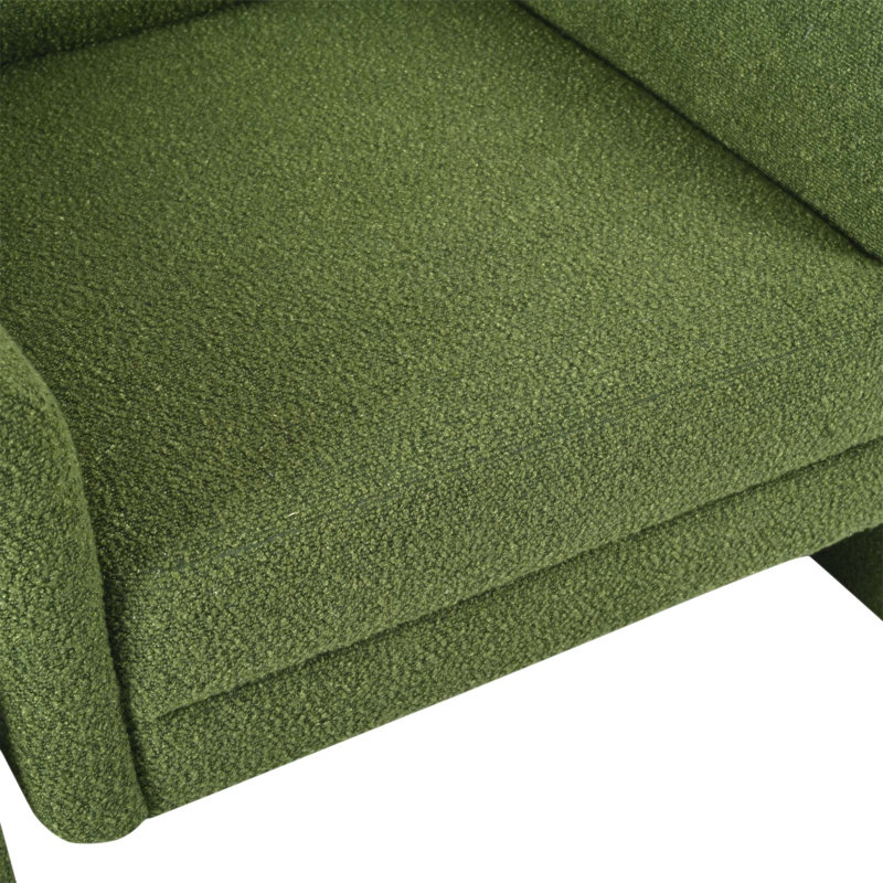 Chaise d'appoint rembourrée Modern, Vert
