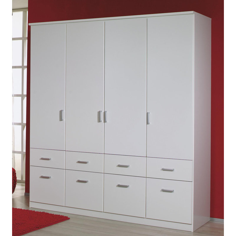 Bremen 4 Door Wardrobe, Alpine White