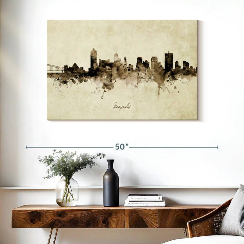 Memphis, Tennessee, horizon I, H 26 po x l 39 po