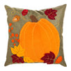 Seasonal orange throw pillows