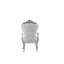 Fauteuil en tissu touffeté blanc Hollen