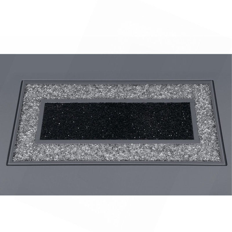 TABLE DE BAR ARIYA GRIS FONCÉ, H 36 po x L 47 po x l 47 po, Gris