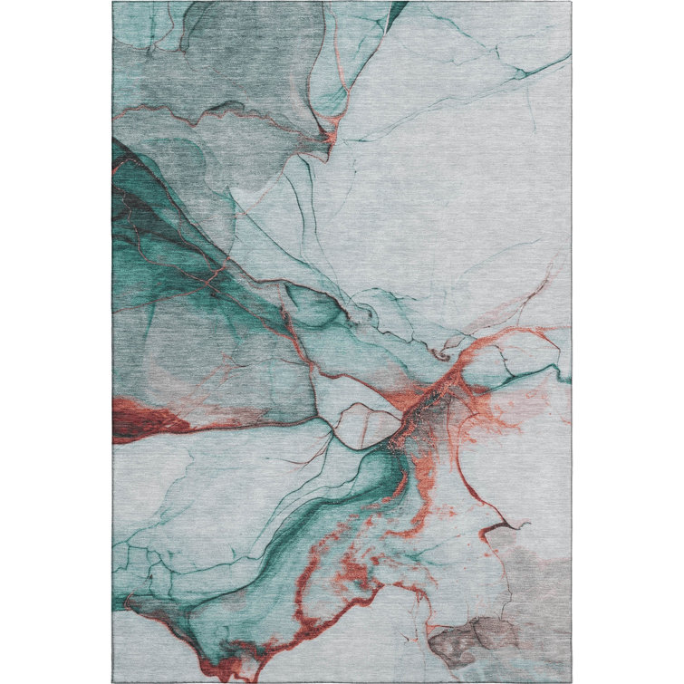 Premium Machine Washable Mehara AMF1690 Abstract Rug