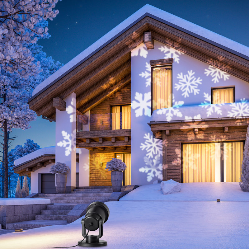 Présentoir lumineux de Noël rotatif