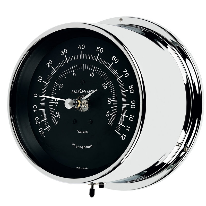 Mini-Max Remote-Reading Thermometer, Chrome/Black