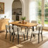 Ensemble de 7 tables de salle à manger extensibles, table de cuisine de 47,4 po à 63,2 po avec 6 chaises rembourrées pour la salle à manger et l’appartement