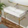 31.5" L x 16.3"W Wallmount Ceramic Sink Rectangular Console Bathroom Sink with Overflow and Bracket Base