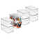 mDesign Plastic Storage Bin Box Container, Lid and Handles