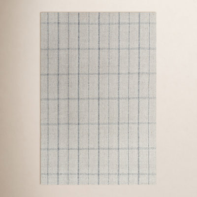 Mathers Hand-Woven Checkered Rug
