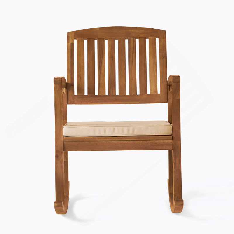 Chaise à bascule avec coussin