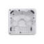 Belfry Bathroom Mirabal 220 Volt 32 - Jet Acrylic Square Plug and Play Hot Tub in Gray-3790681