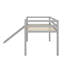 Lit mezzanine simple avec fonctions multiples, incluant une glissade-584647961