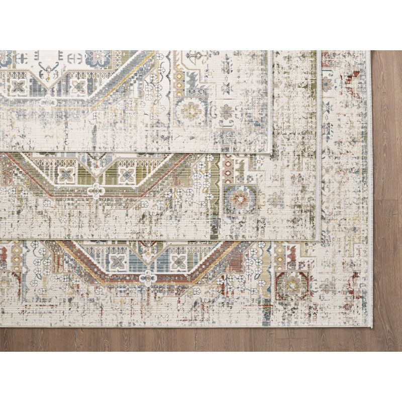 Boho Wilton Machine Woven Southwestern Vintage Area Rug For Living Room, Hallway Runner, Entryway Rug, Rectangle 8' x 10'