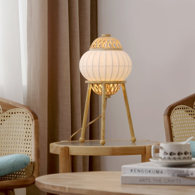 Lampe de table de style bohémien japonais Hikari