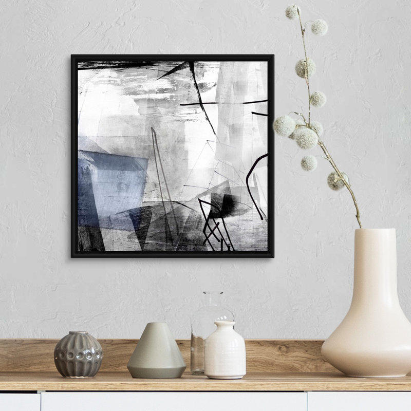 "Oh Wonder I" par PI studio-reproduction d’art sur toile, Toile avec cadre flottant noir, H 18 po x l 18 po x P 1,75 po