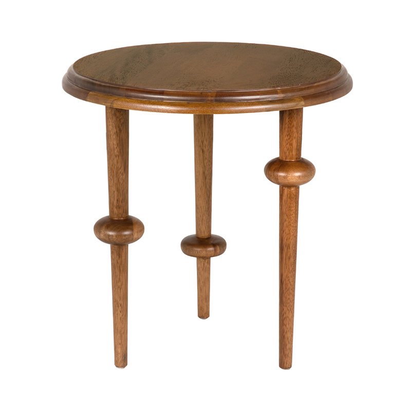 Foster Solid Wood End Table, Dark Walnut