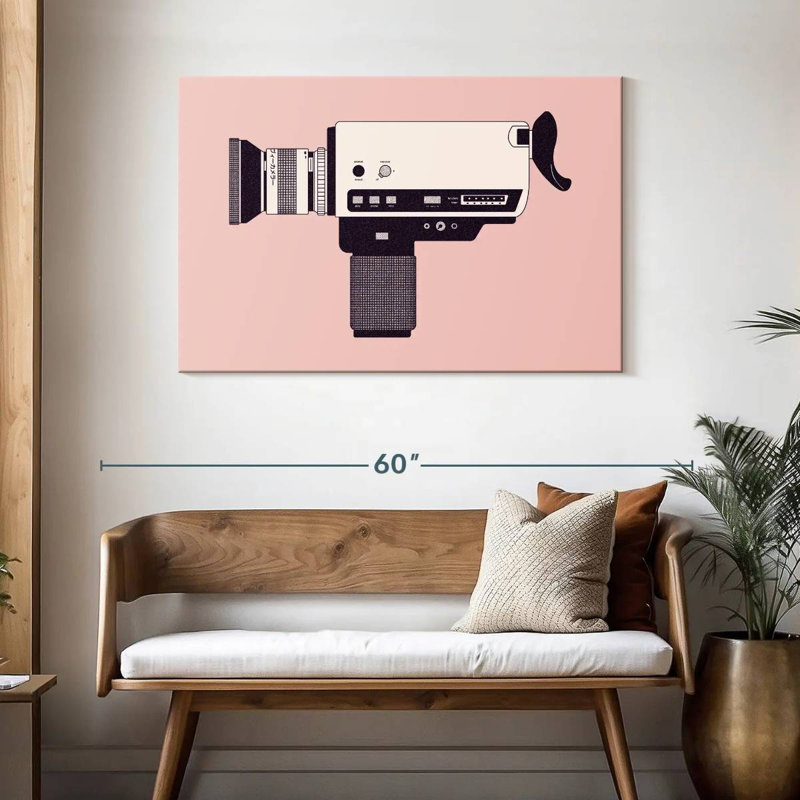 Senne Super 8 Camera, 30" H x 45" W