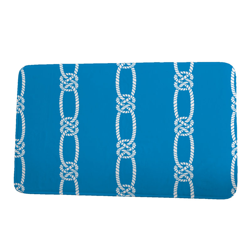 Tapis de bain Brielle, l 24 po x L 17 po, Bleu