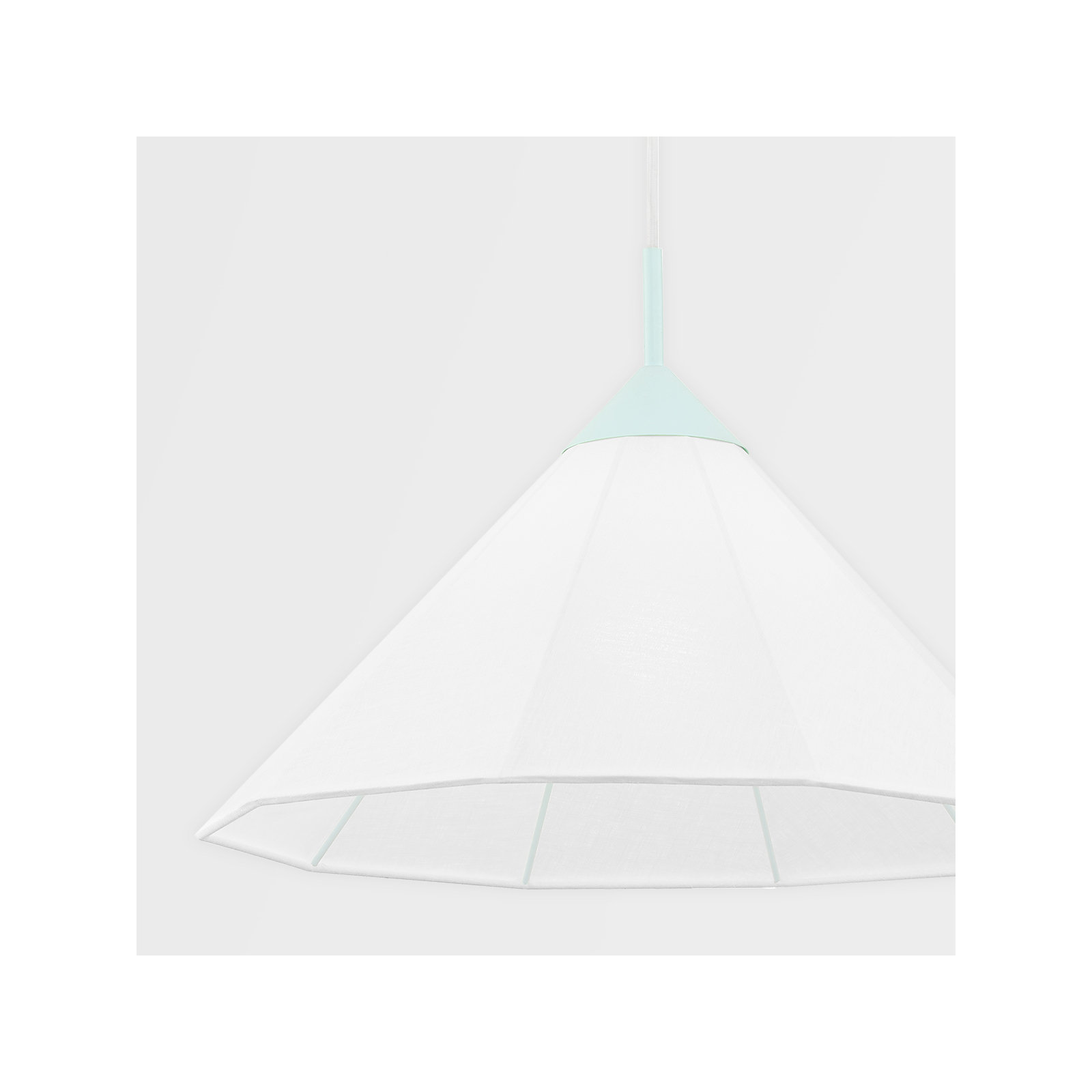 Single Light Pendant, 16" H x 28" W x 28" D, G40, Blue