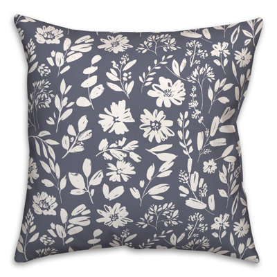Floral Outdoor Throw Pillow