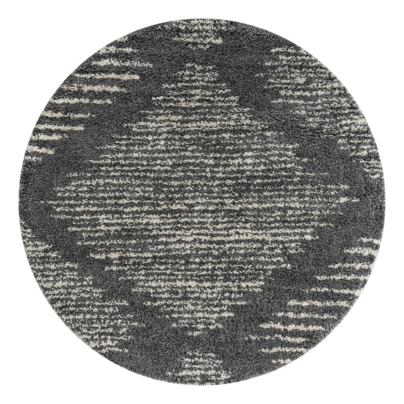 Irsad Geometric Indoor Rug, Round 7'