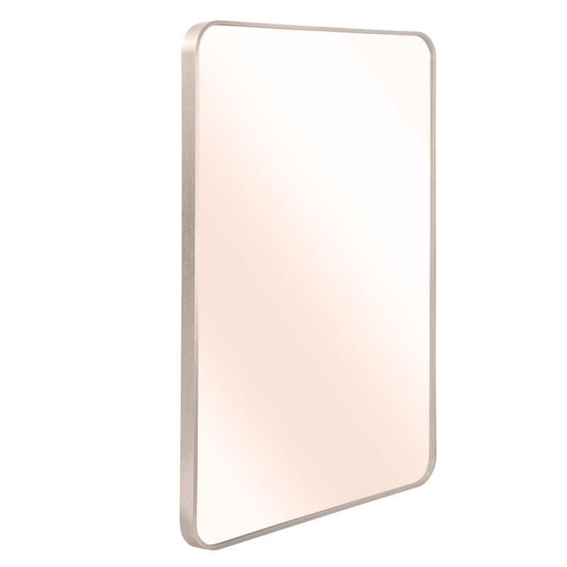 Malpress Bathroom Wall Mirror, Barhroom Mirror, Silver, 40" x 30", Rectangle