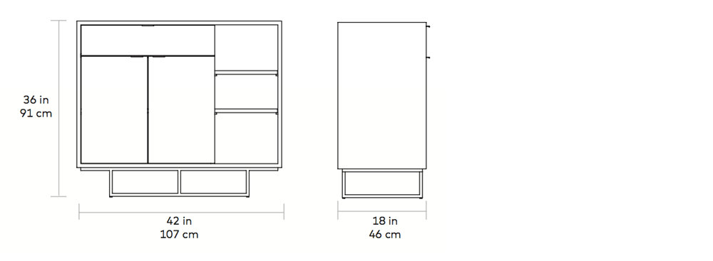 Myles 2 -Door Storage Cabinet