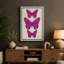 Magenta Butterflies Modern 1 Piece Wrapped Canvas Wall Art-220833532-220833530