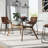 Alxander Glass Top Dining Table